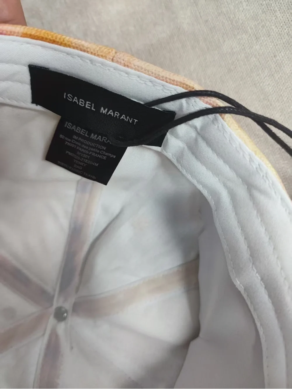 Isabel Marant Tie-Dye Baseball Cap - Yellow & Purple